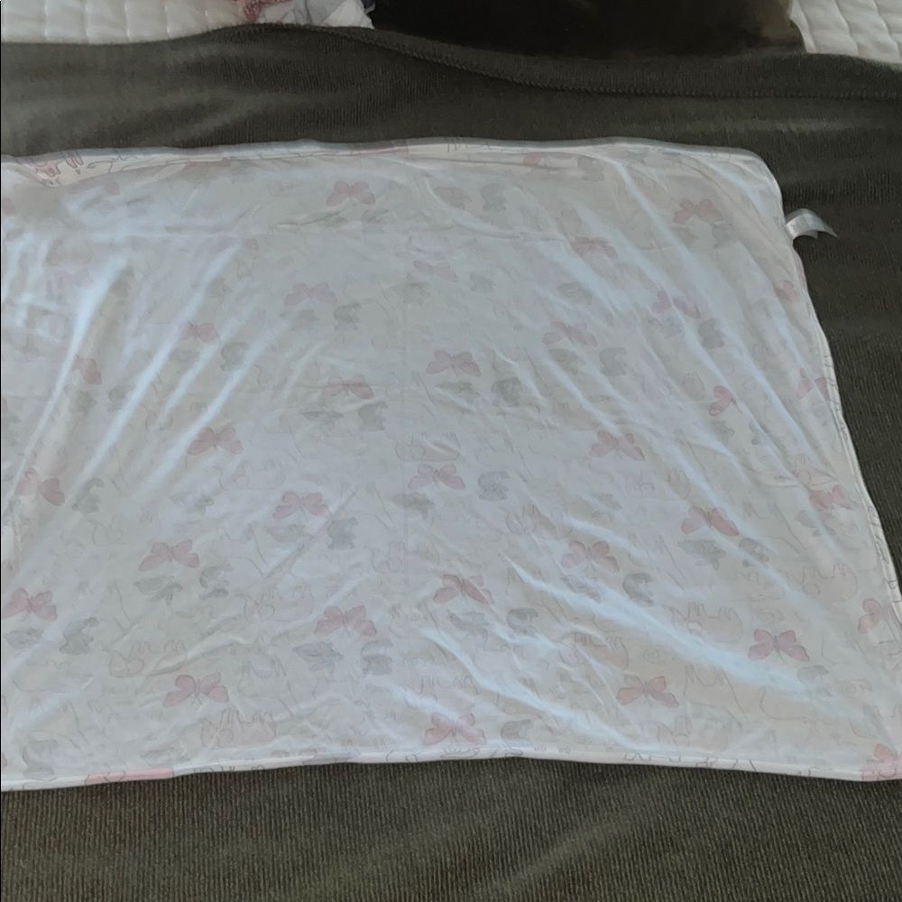 Animal Print Receiving Blanket - Pink and Gray - Picture 6 of 6